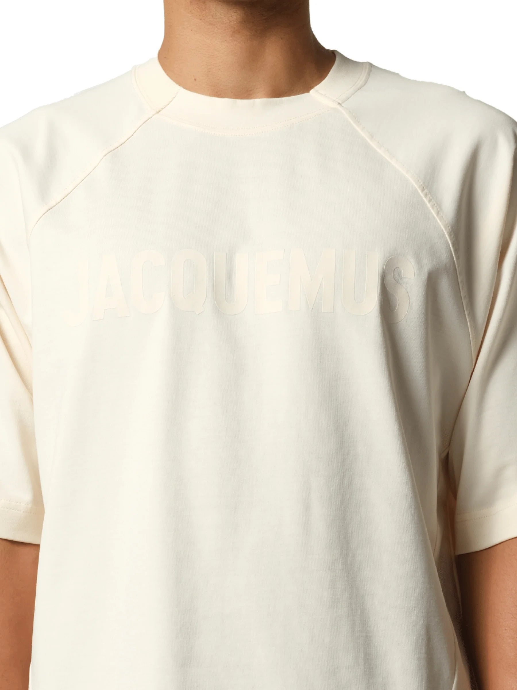 Le T-Shirt Typo in Light Beige