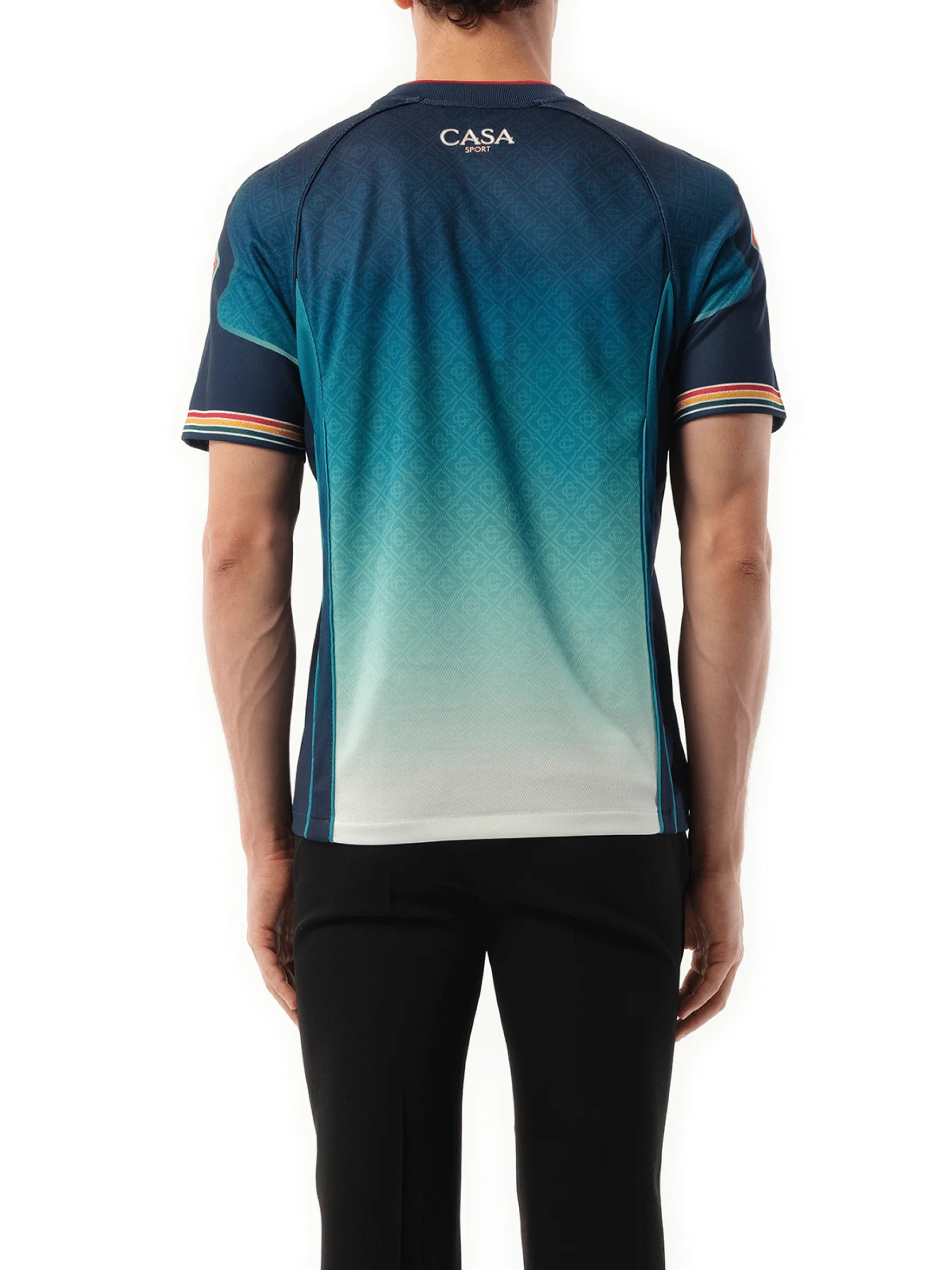 Casa Printed Football Top in Multicolour