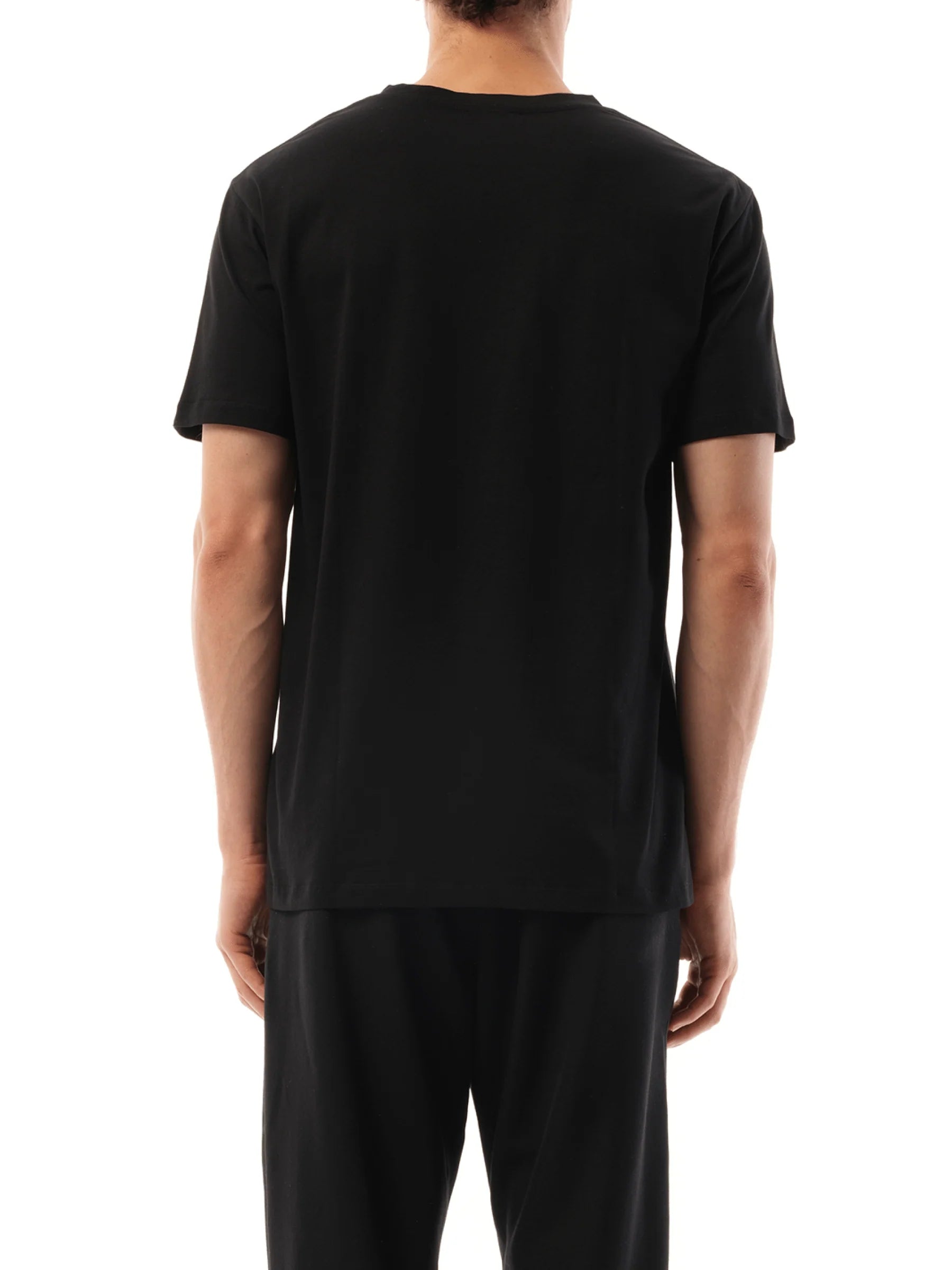 Coin Flock Reg Fit T-Shirt in Black/White