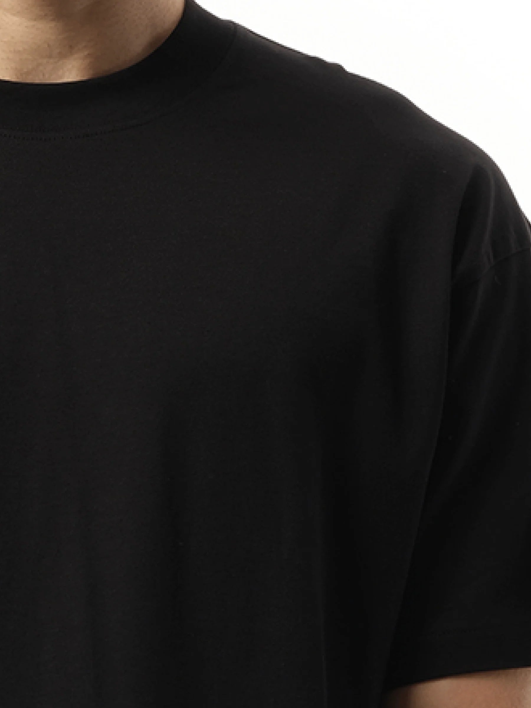 Initial Oversized T-Shirt in Black