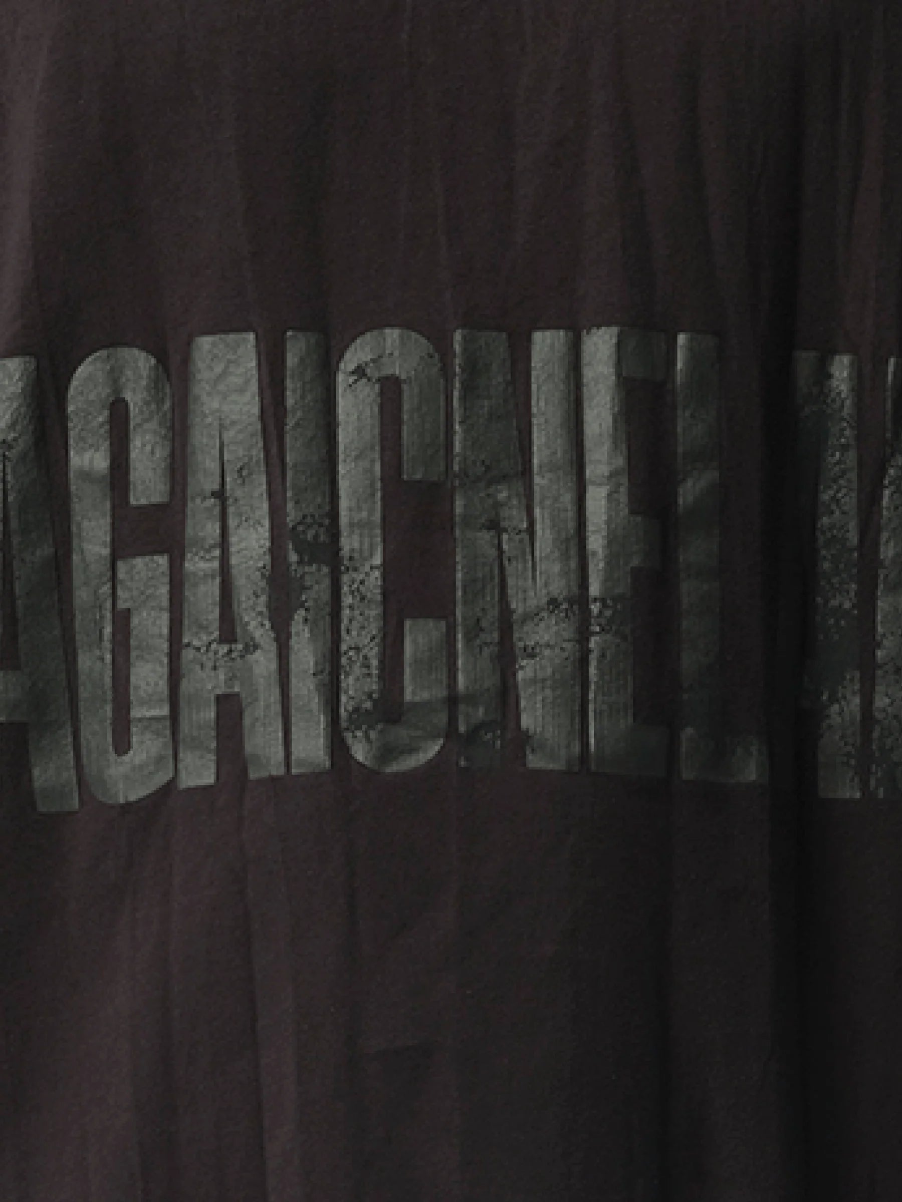 AGAICNELAB Oversized T-Shirt in Washed Black/Anthracite