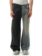 Fifty-Fifty Pants in Grey/Blue