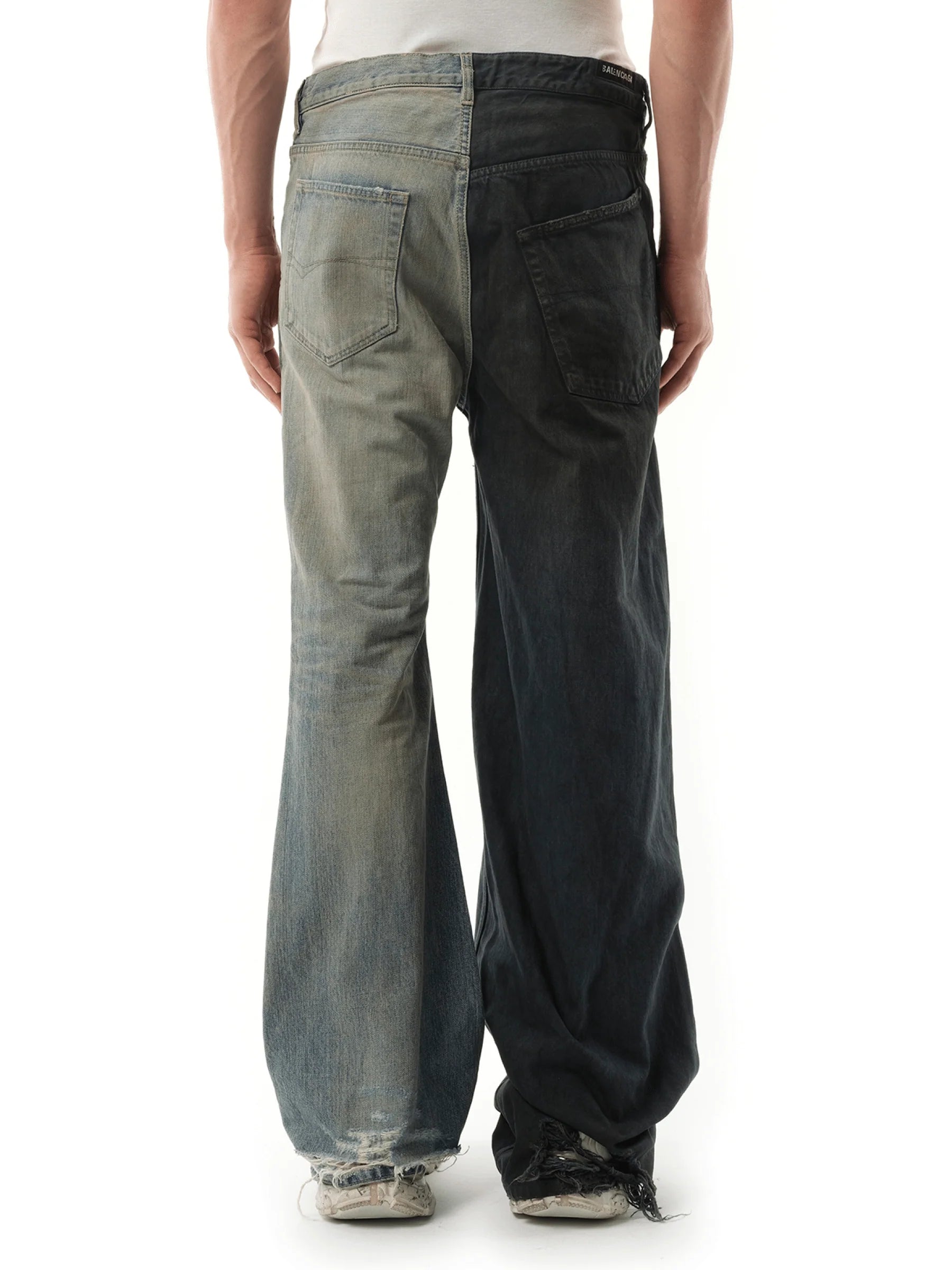 Fifty-Fifty Pants in Grey/Blue