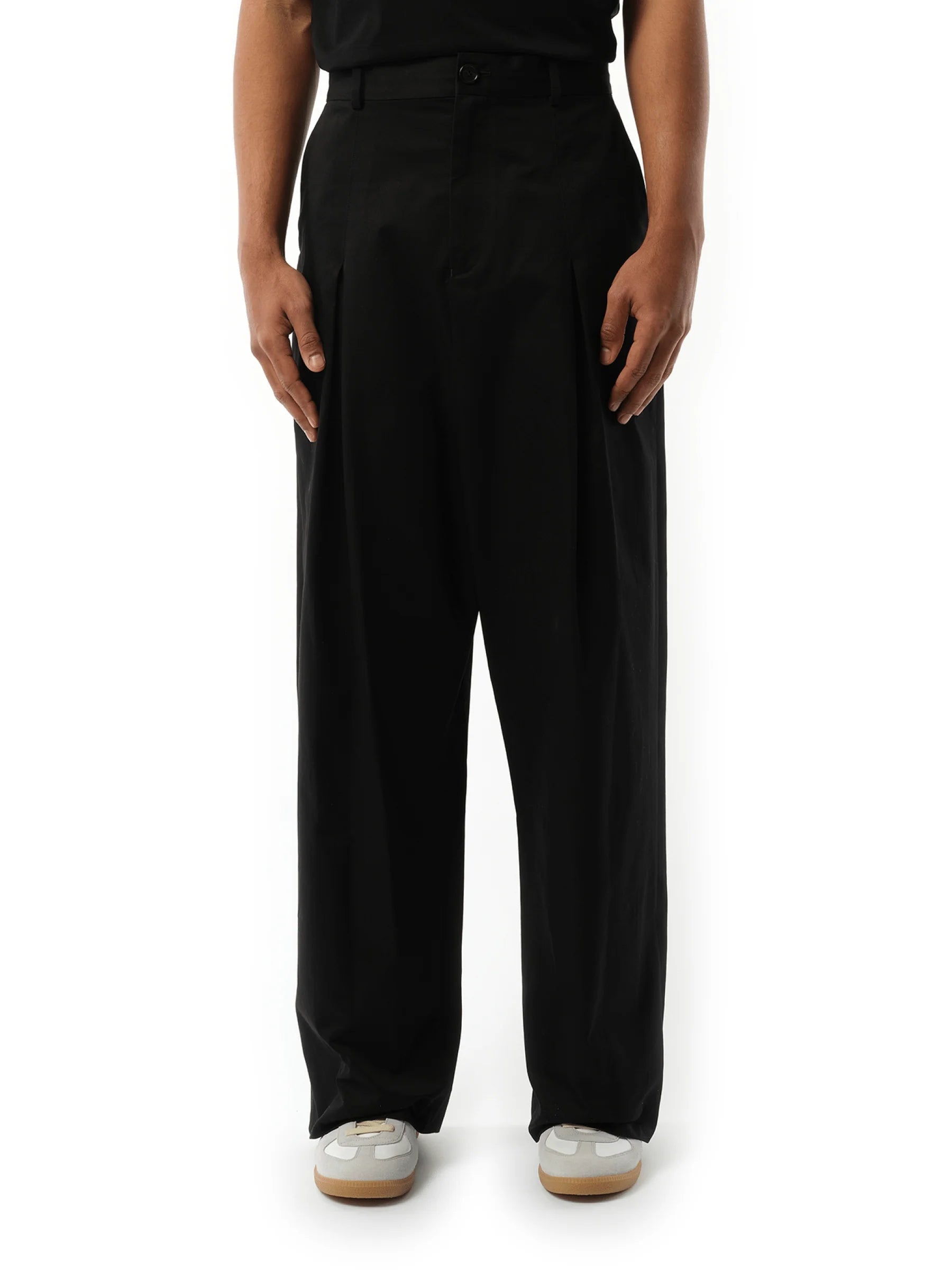 Low Crotch Trouser in Black