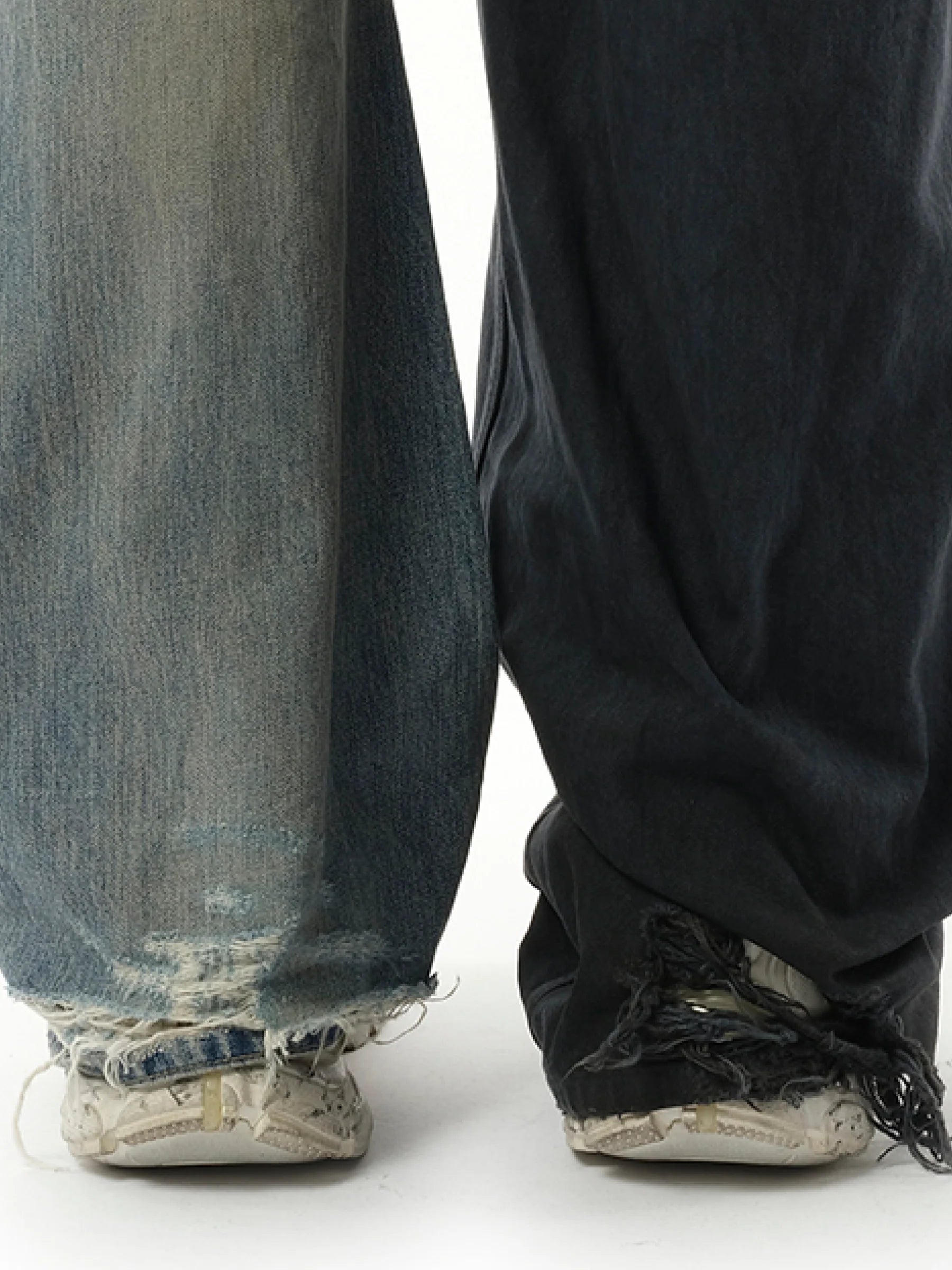 Fifty-Fifty Pants in Grey/Blue