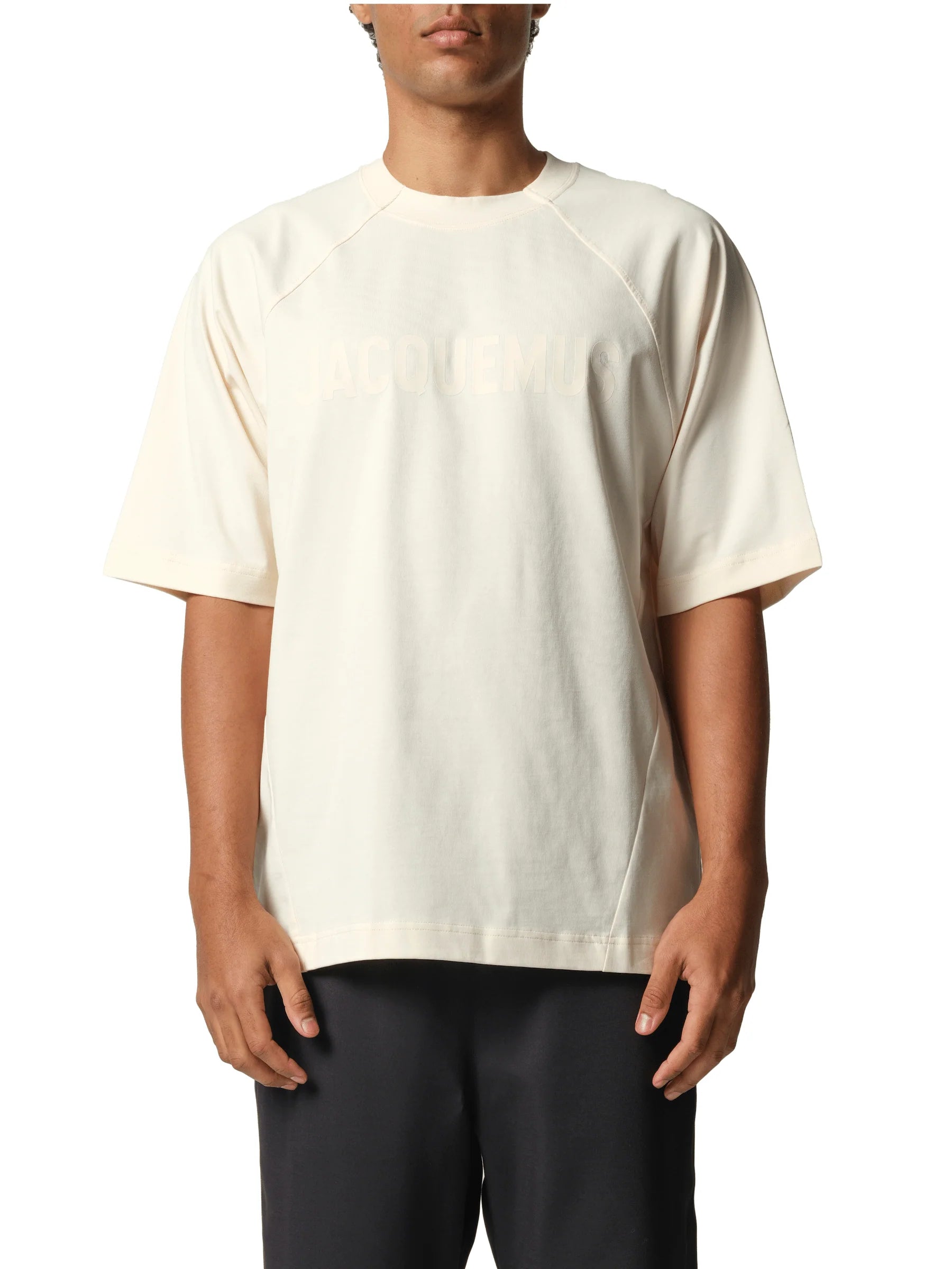 Le T-Shirt Typo in Light Beige