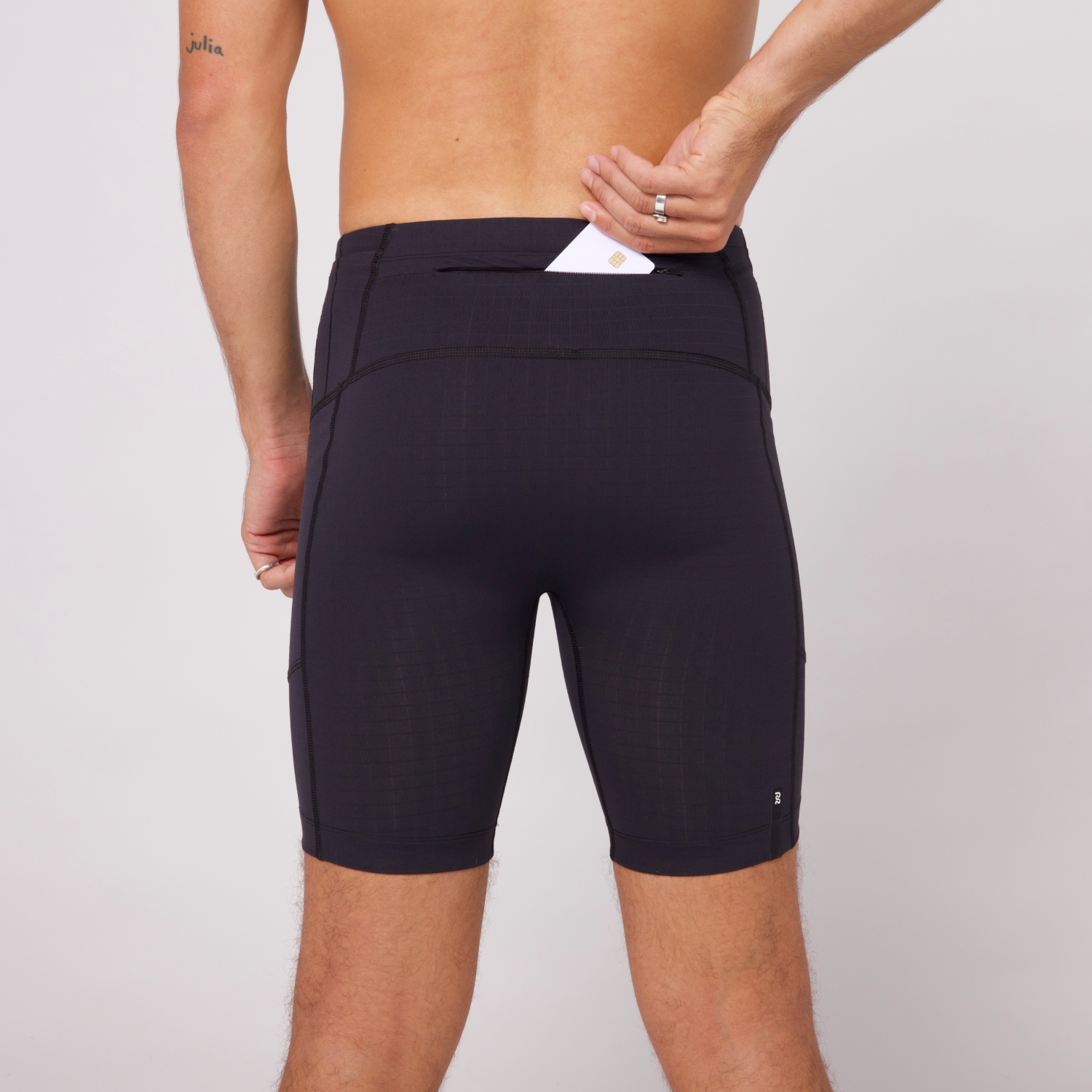 Gridlock™ 7 Pocket Half Tights - Black