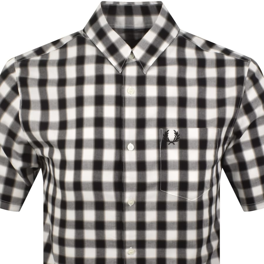 Fred Perry Blurred Gingham Shirt White