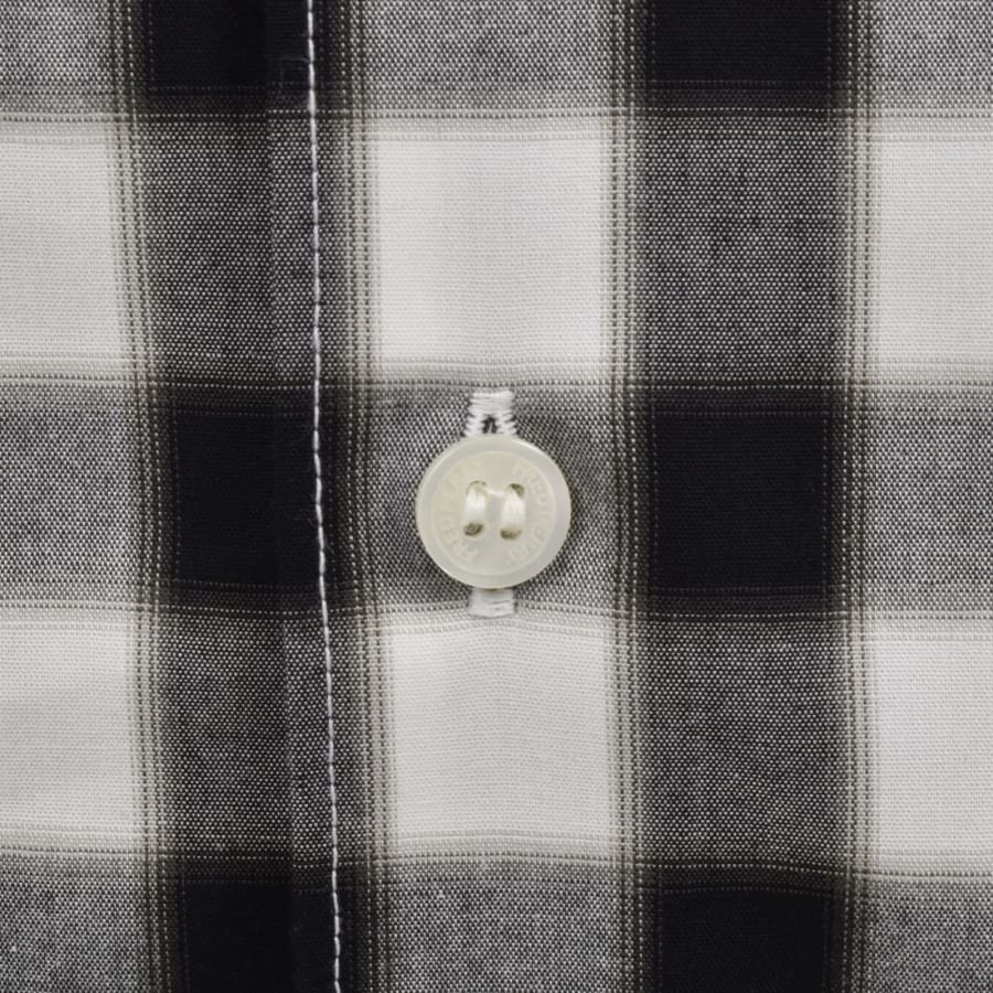 Fred Perry Blurred Gingham Shirt White