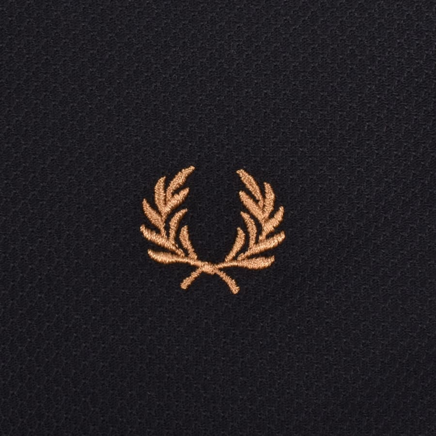 Fred Perry Half Zip Long Sleeve Top Black