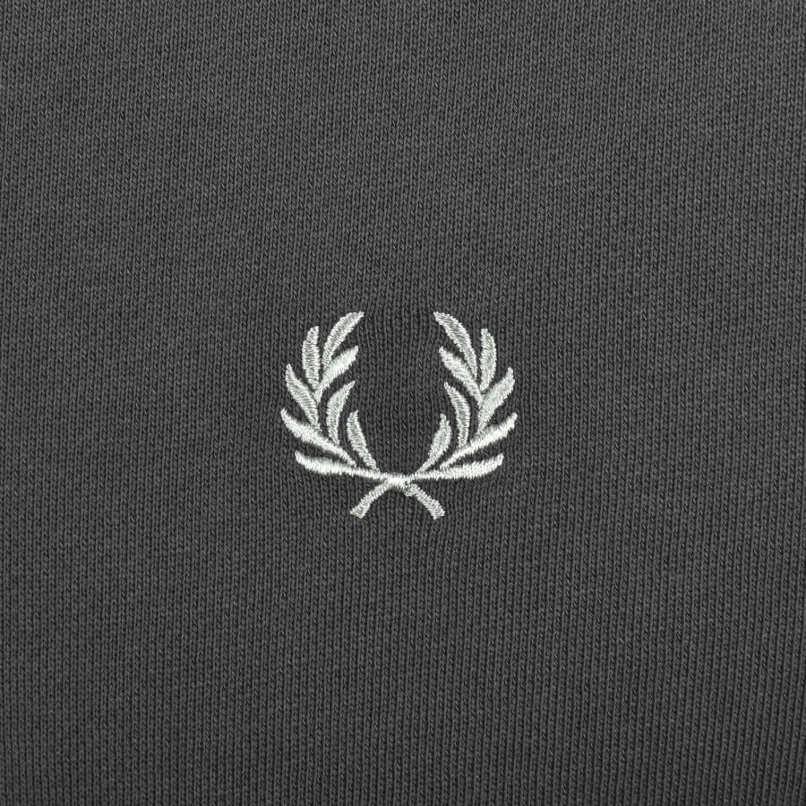 Fred Perry Half Zip Sweatshirt Anchor Grey