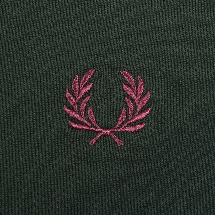 Fred Perry Half Zip Sweatshirt Green