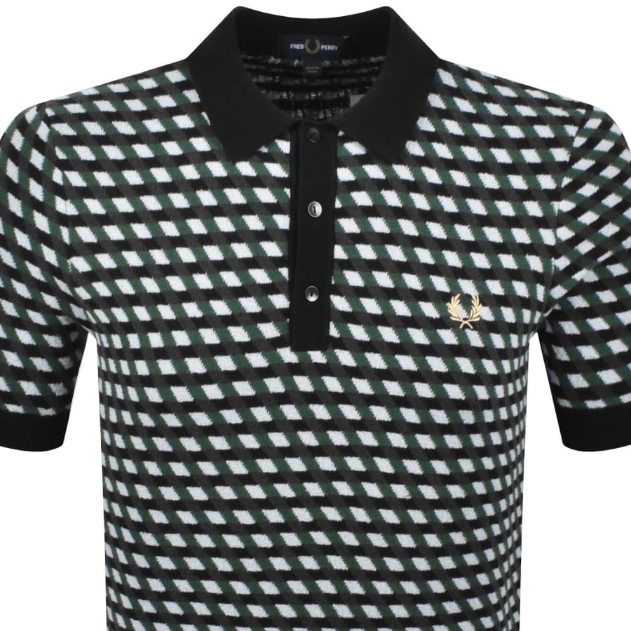 Fred Perry Knit Polo Shirt Black