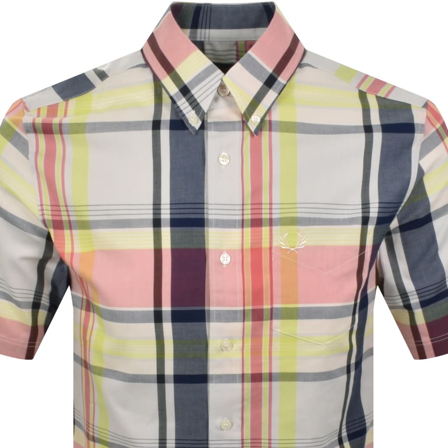 Fred Perry Madras Shirt Dusky Blue