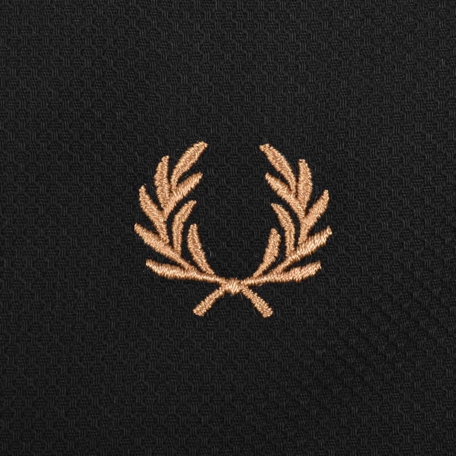 Fred Perry Pique Polo Collar Shirt Black