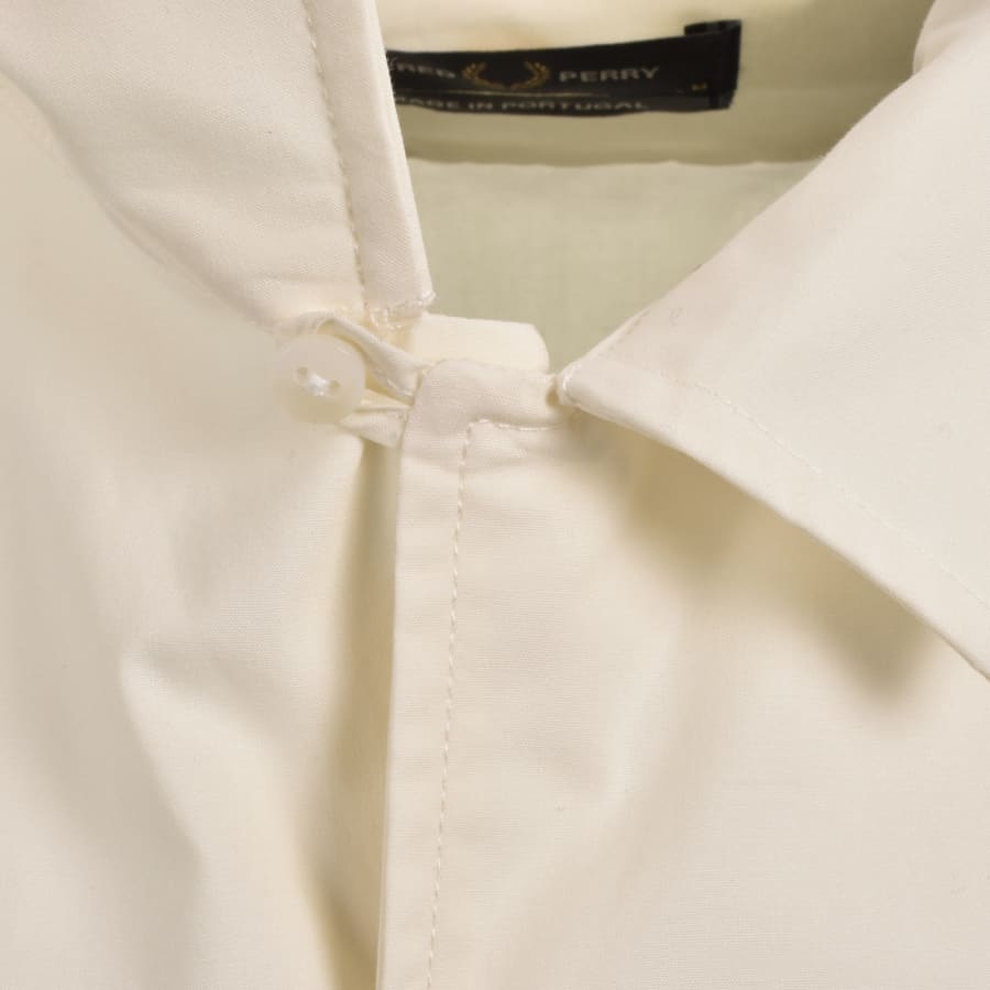 Fred Perry Placement Print Shirt Ecru