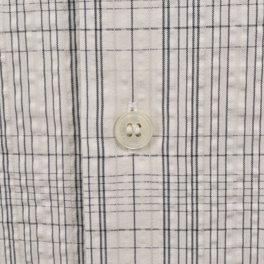 Fred Perry Seersucker Check Shirt Ecru