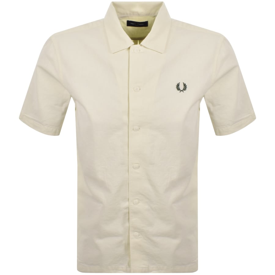 Fred Perry Short Sleeved Shirt Cream