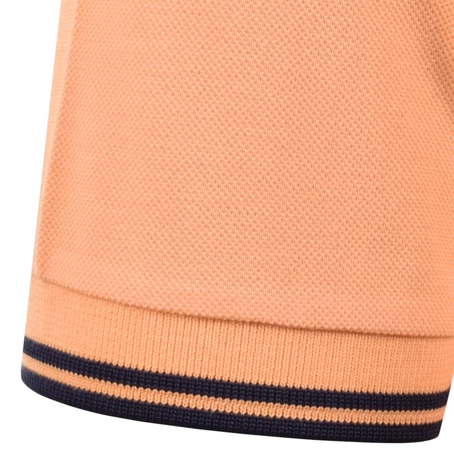 Fred Perry Twin Tipped Polo T Shirt Orange