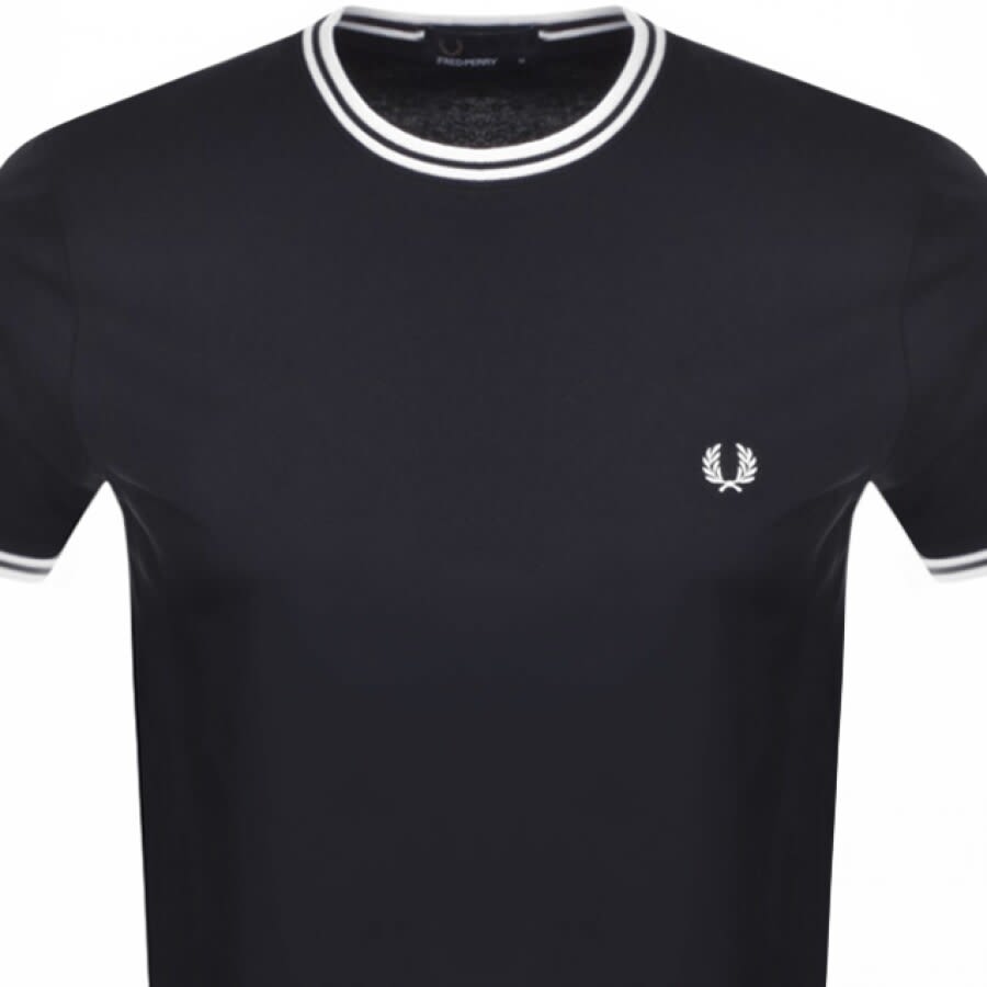 Fred Perry Twin Tipped T Shirt Navy