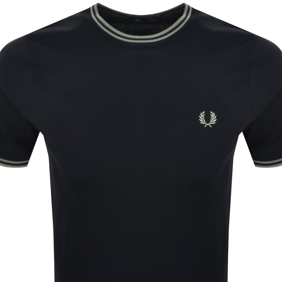 Fred Perry Twin Tipped T Shirt Navy