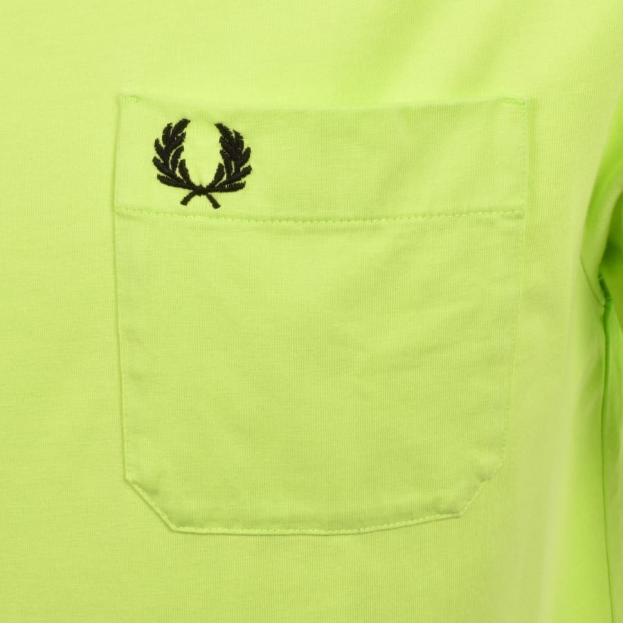 Fred Perry Washed T Shirt Citron Green