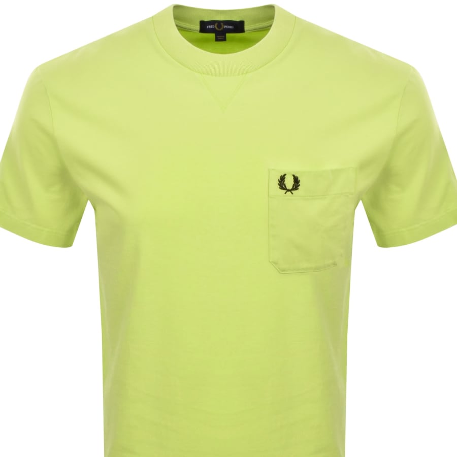 Fred Perry Washed T Shirt Citron Green