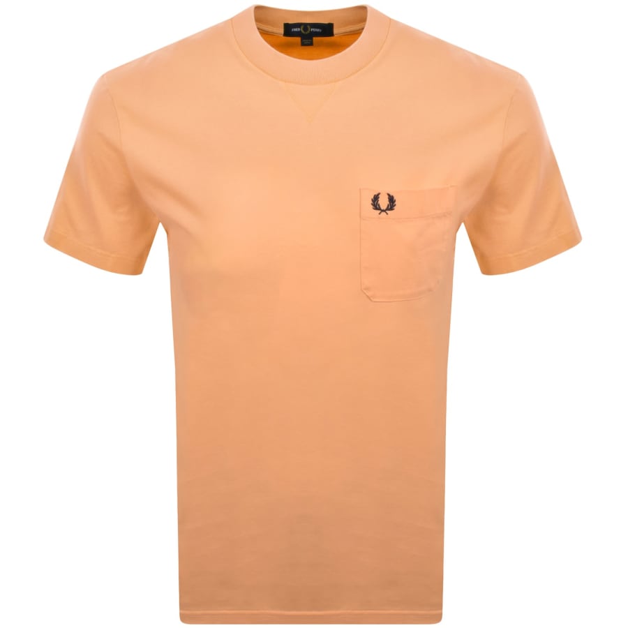 Fred Perry Washed T Shirt Orange