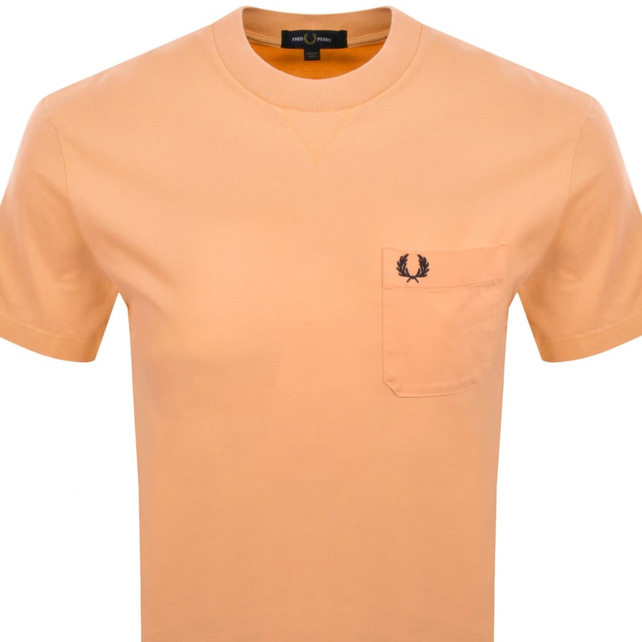 Fred Perry Washed T Shirt Orange