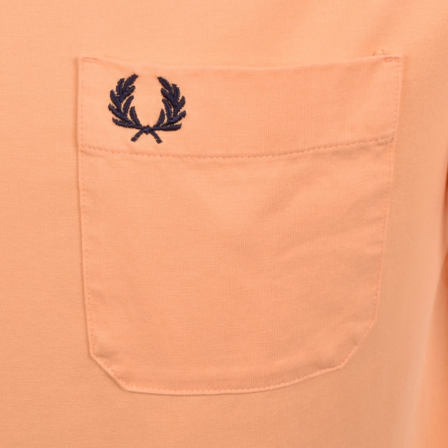 Fred Perry Washed T Shirt Orange