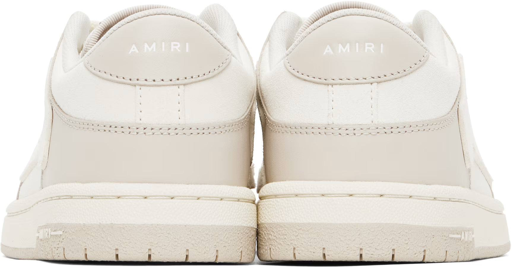 AMIRI Women White & Beige Skel-Top Low Sneakers