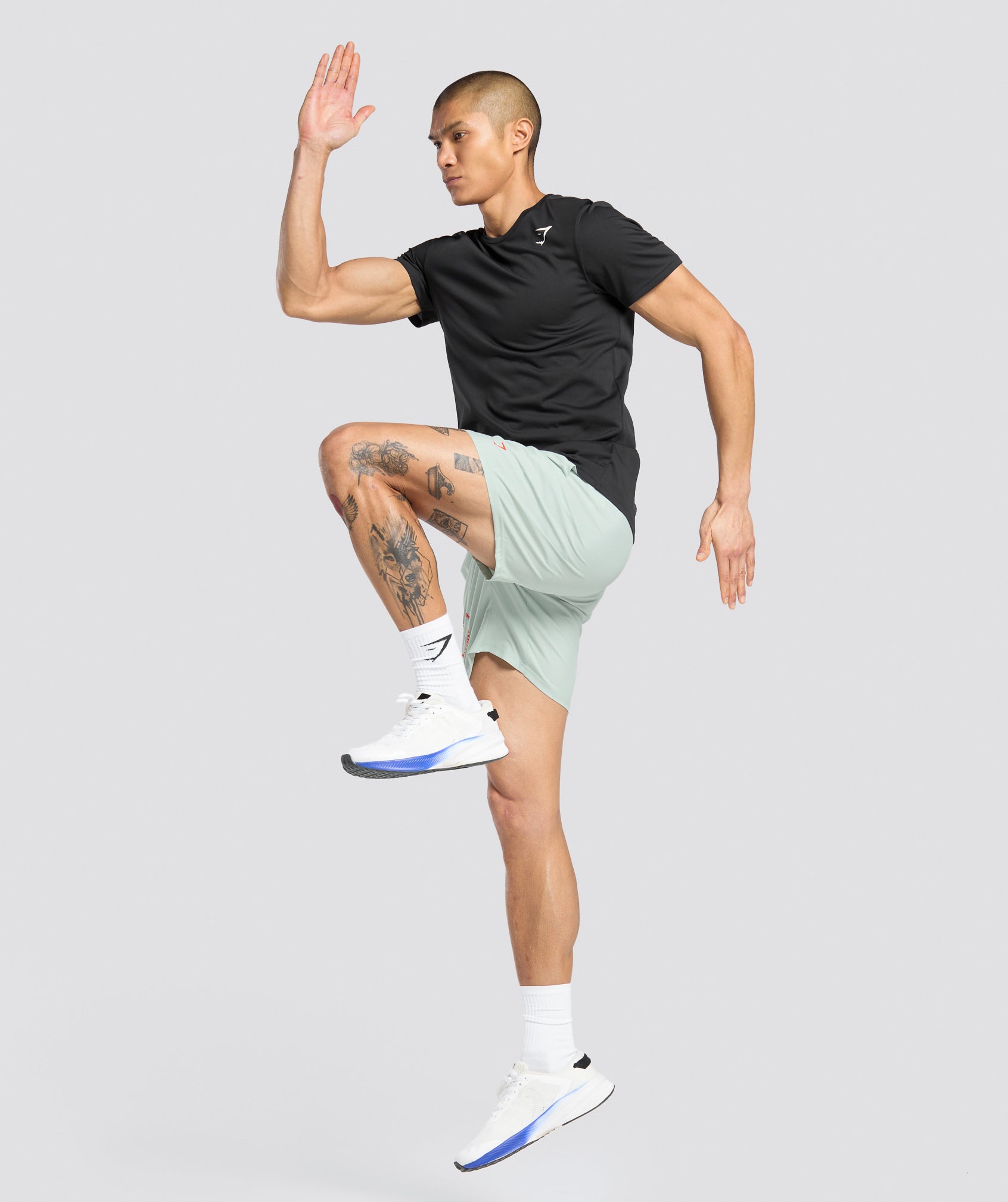Gymshark Keep Showing Up 7" Shorts - Morning Blue