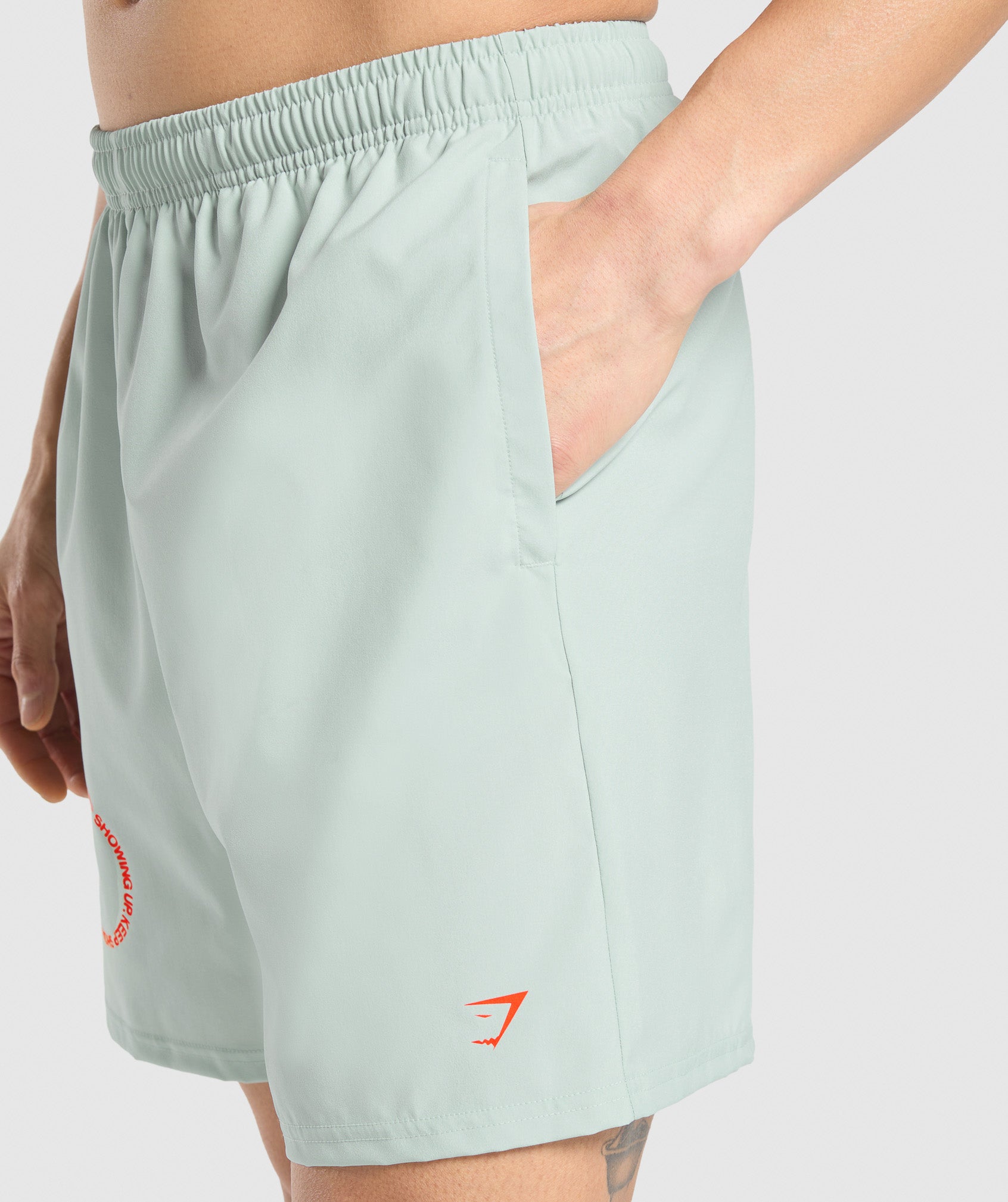 Gymshark Keep Showing Up 7" Shorts - Morning Blue