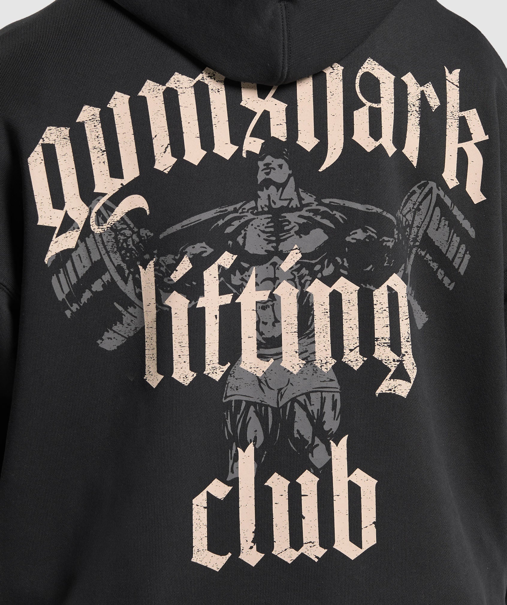 Gymshark Lifting Club Hoodie - Black/Pebble Grey