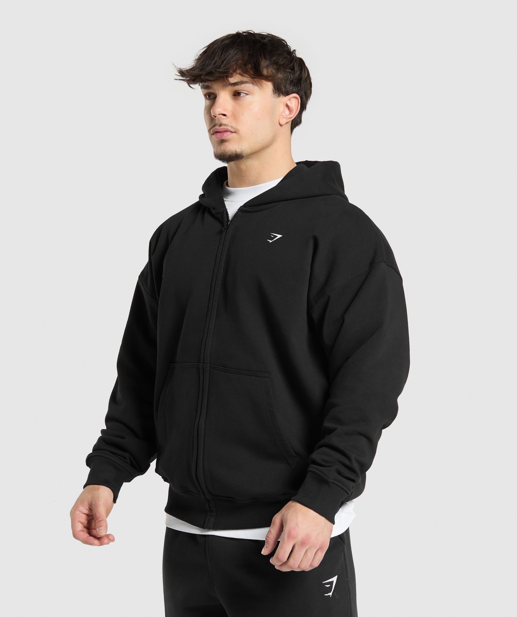 Gymshark Atlas Zip Up Hoodie - Black