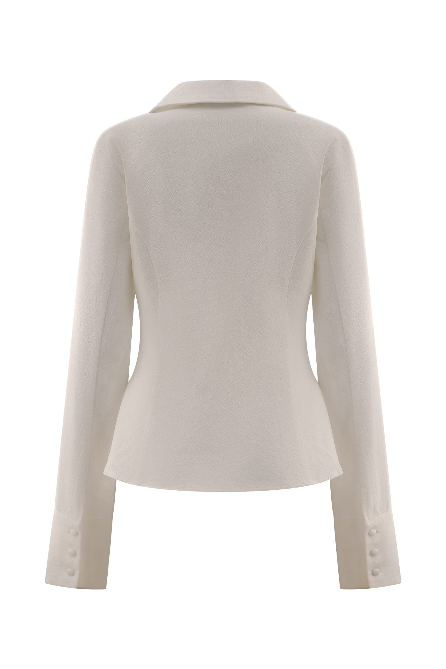 Annalee Cotton Beaded Tie Shirt - White