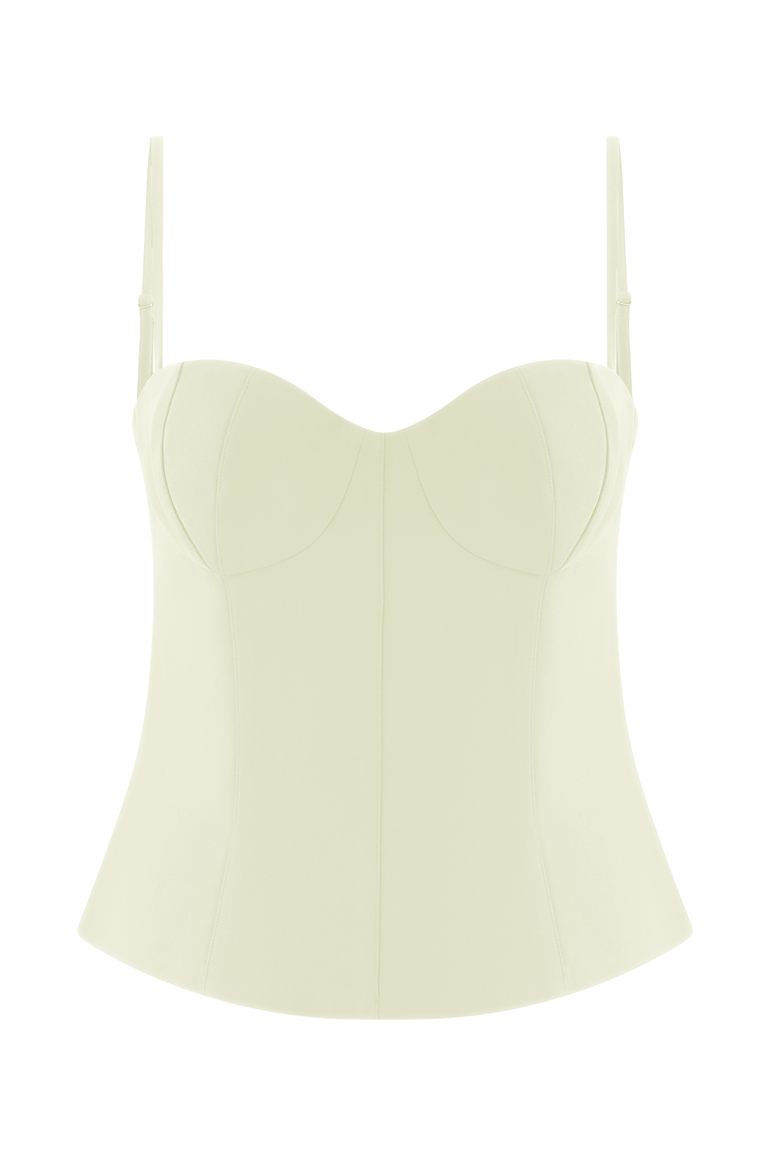 Jaime Spaghetti Strap Suiting Top - Ivory
