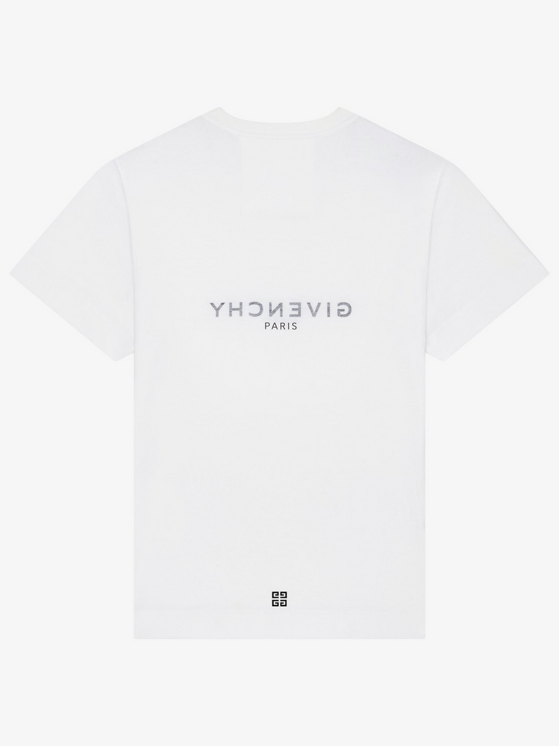 GIVENCHY REVERSE LOGO TEE WHITE