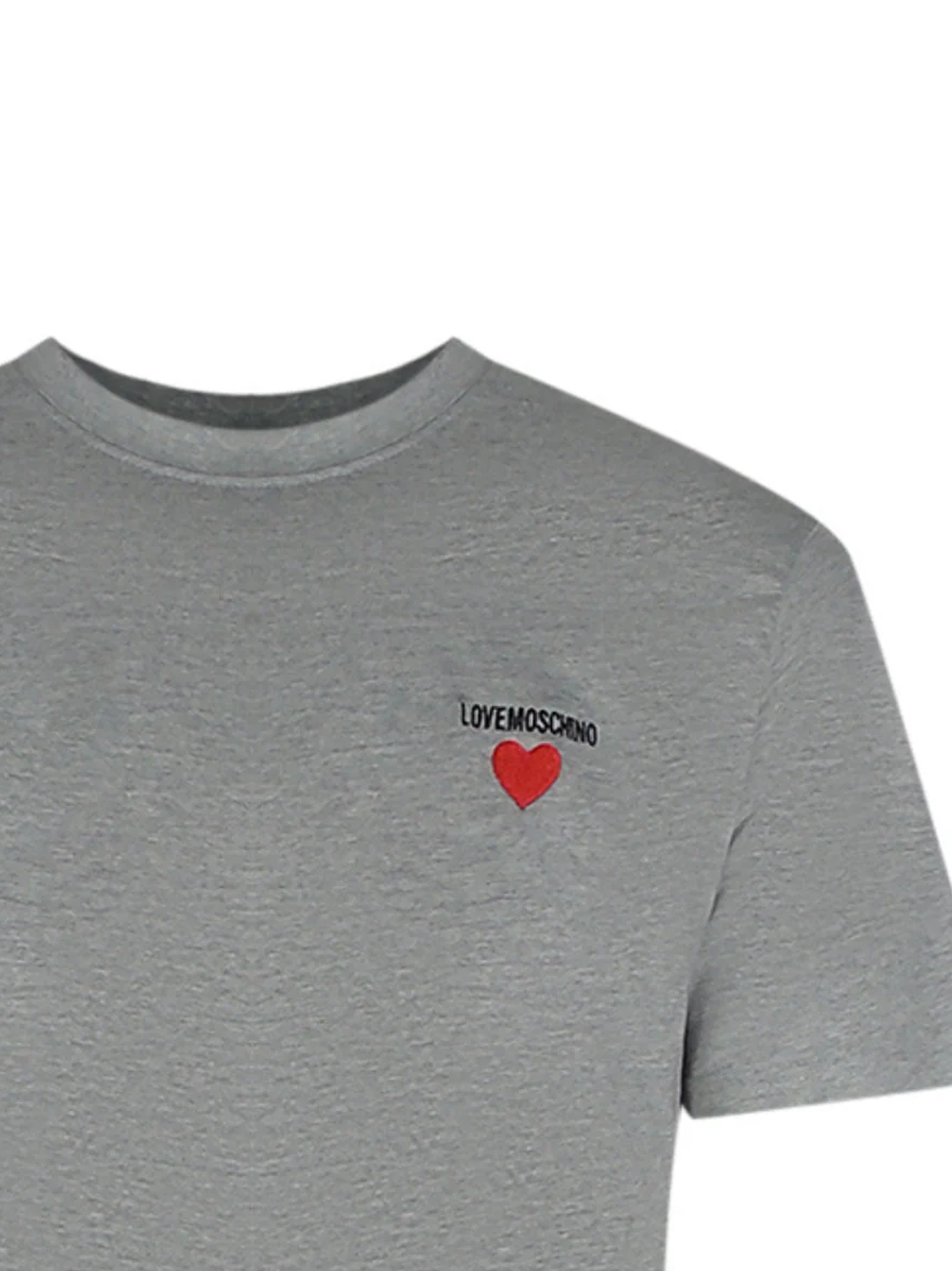 Love Moschino Small Logo Grey T-Shirt