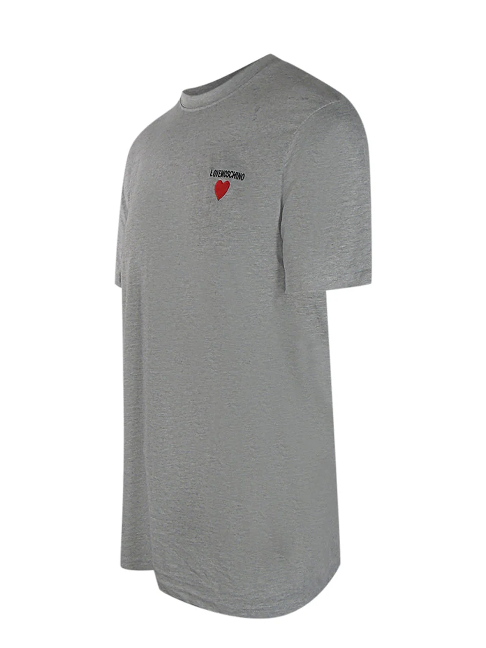 Love Moschino Small Logo Grey T-Shirt