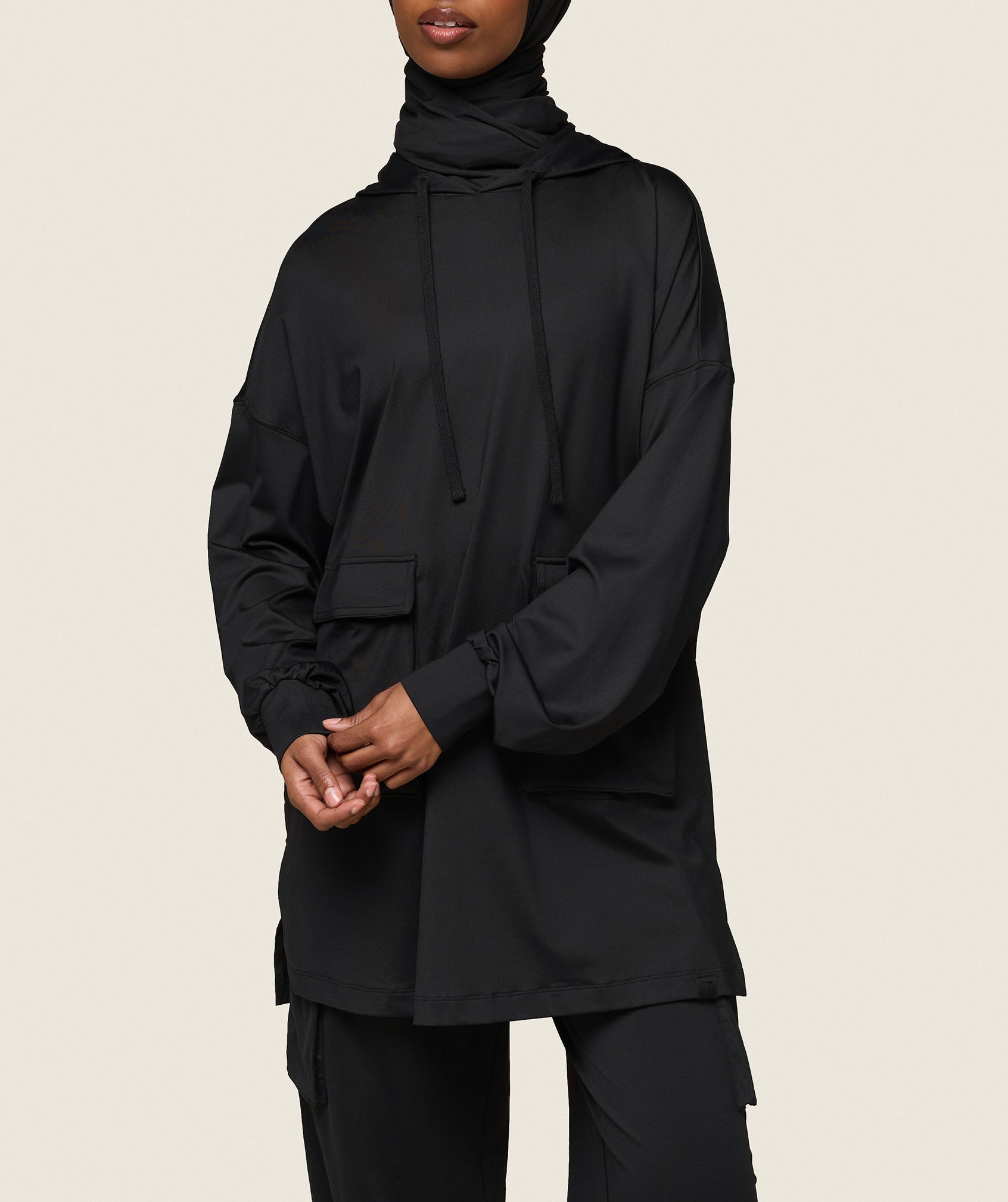 Gymshark GS x Leana Deeb Oversized Hoodie - Black