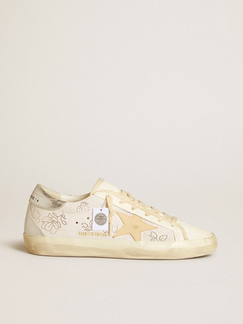 Women's Super-Star LTD with Swarovski crystals and smoke gray leather star