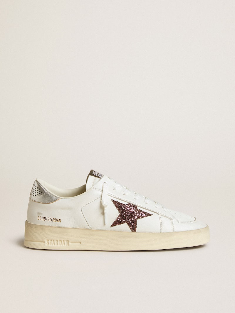Women's Stardan in nappa with glitter star and metallic leather heel tab