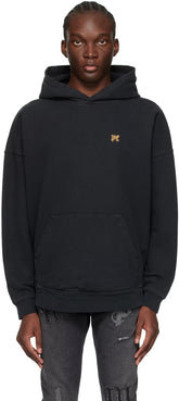 Black Burning Monogram Hoodie