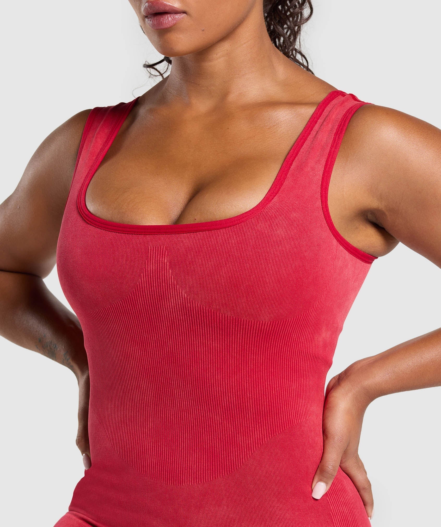 Gymshark Gains Seamless All-In-One - Carmine Red