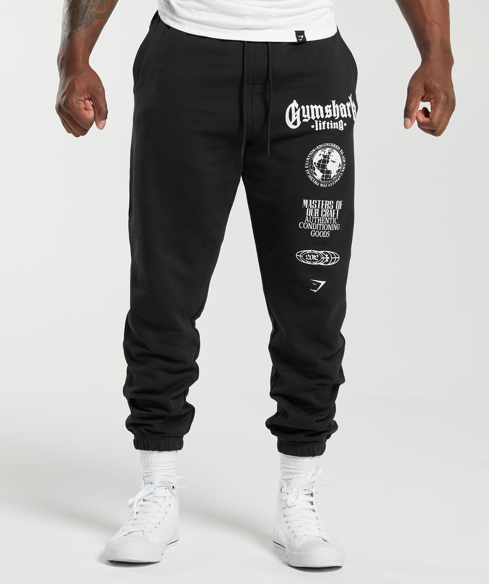 Gymshark Global Lifting Oversized Essential Joggers - Black