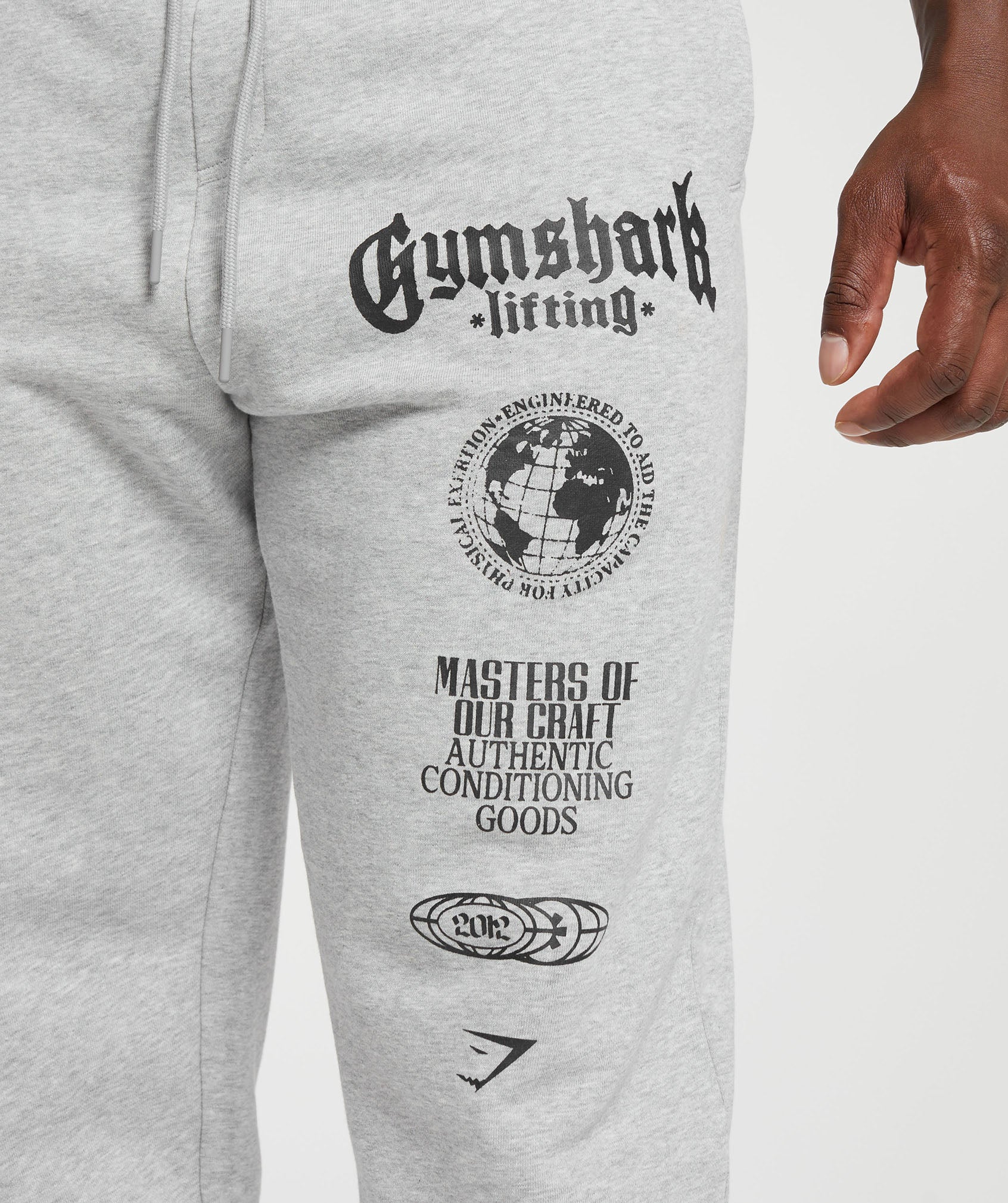 Gymshark Global Lifting Oversized Essential Joggers - Grey