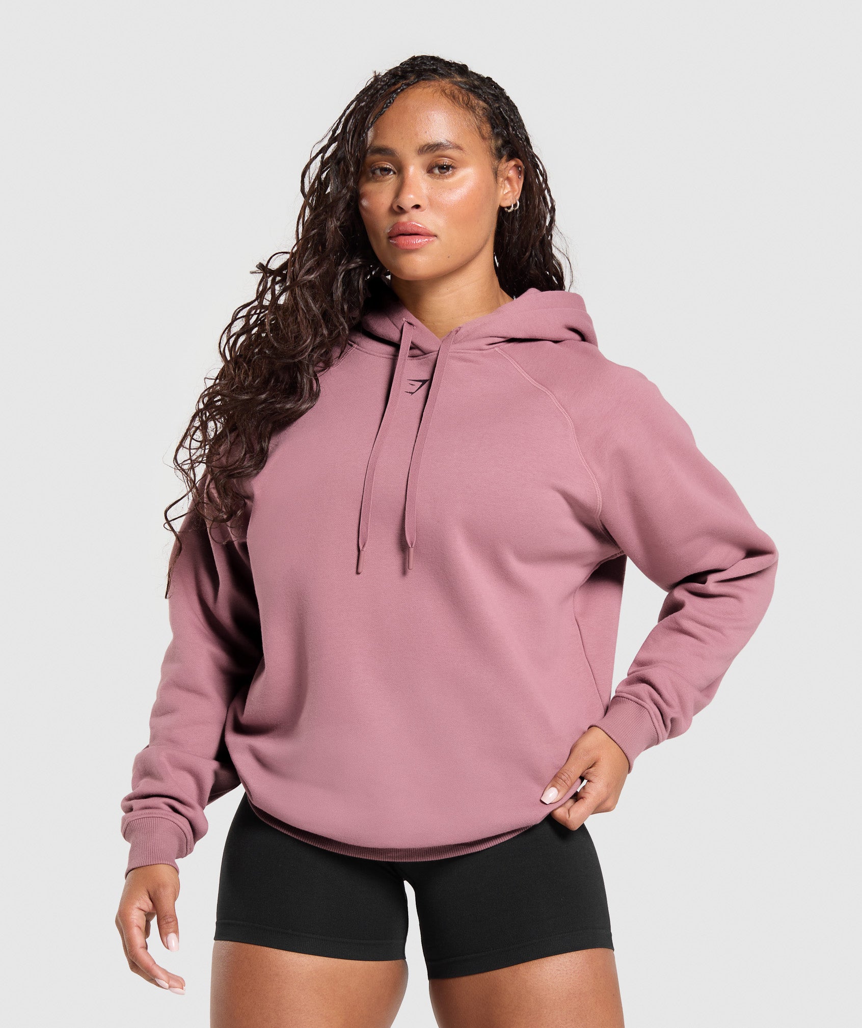 Gymshark Gritty Muscle Mommy Graphic Hoodie - Calm Pink