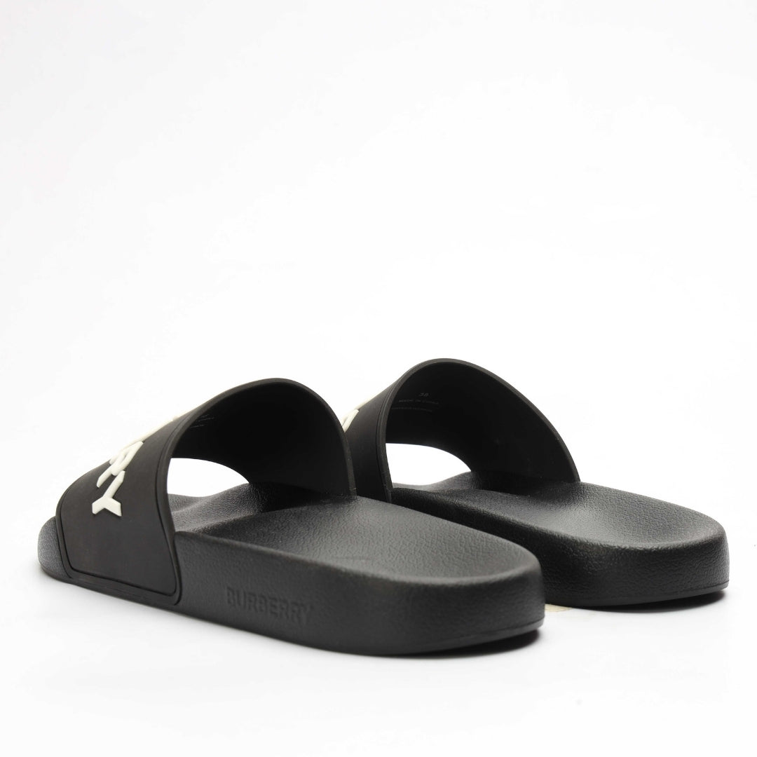 Burberry Black Logo Slides