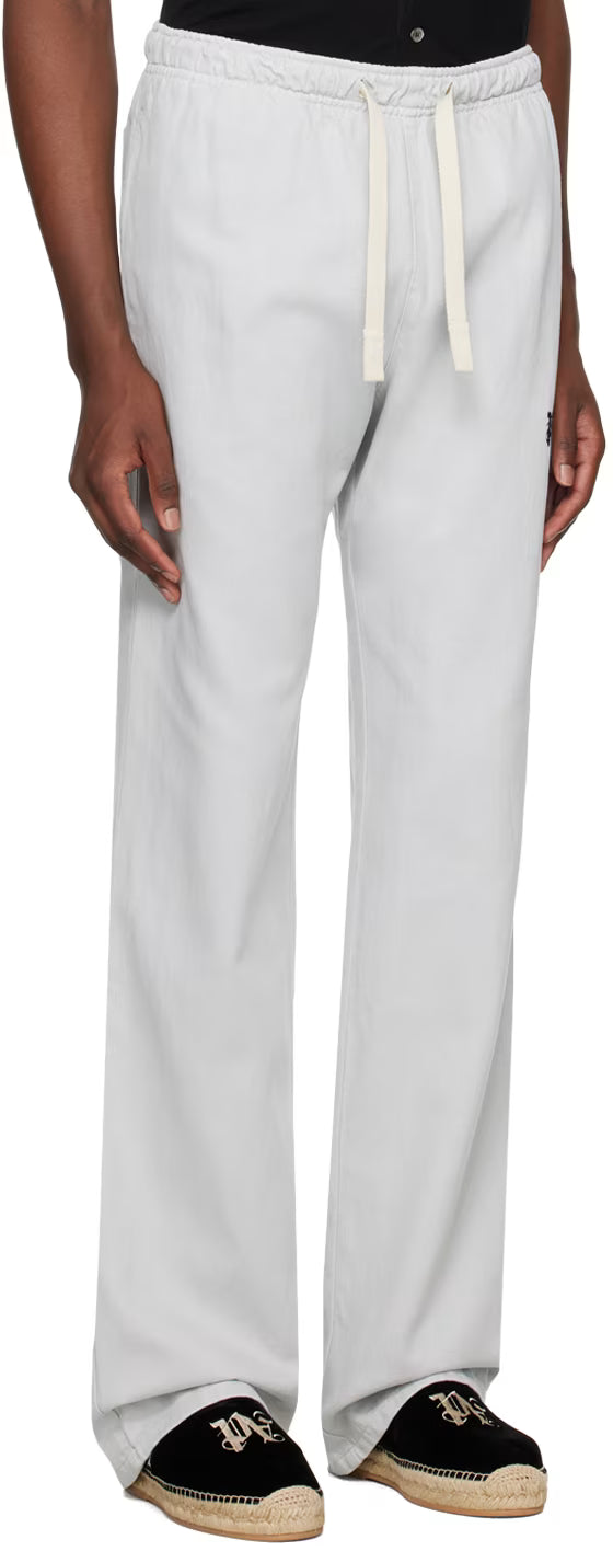 Gray Monogram Travel Sweatpants